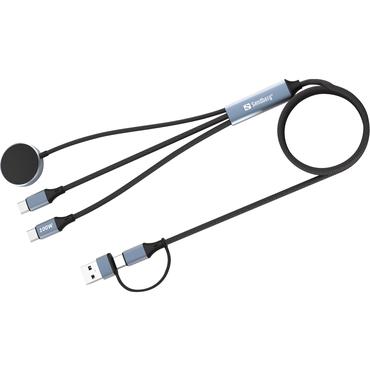 Sandberg 441-69 USB-kabel 1,2 m USB A/USB C Sort