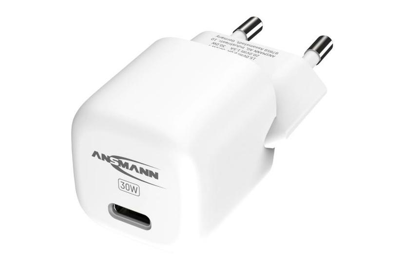 Ansmann 1001-0154 oplader til mobil enhed Universel Hvid USB Hurtig opladning Indendørs