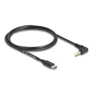 Delock - str&ouml;mkabel - 24 pin USB-C till DC-jack 4,0 x 1,7 mm - 1.5 m
