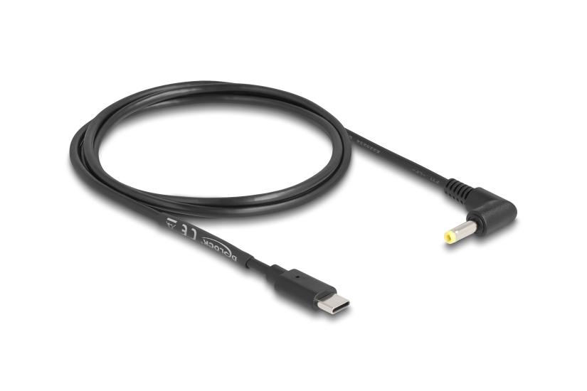 Delock - str&ouml;mkabel - 24 pin USB-C till DC-jack 4,0 x 1,7 mm - 1.5 m