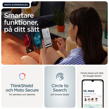 Motorola moto g06 17,5 cm (6.88") Dual SIM Android 15 4G USB Type-C 4 GB 128 GB 5200 mAh Blå