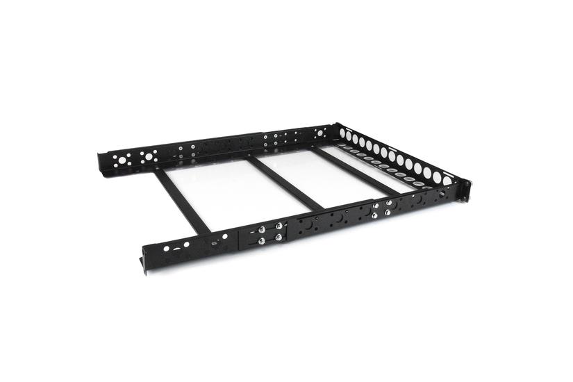 StarTech.com 1U fast 19 tums universella serverrackskenor med justerbart djup - rackskena - 1U