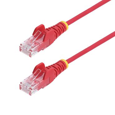 StarTech.com 2m Red Slim CAT6 Ethernet Cable, Snagless, 28AWG, LSZH - patch-kabel - 2 m - r&ouml;d