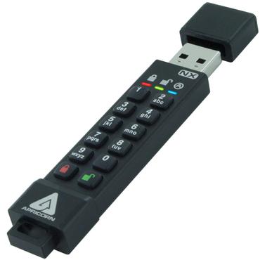 Apricorn Aegis Secure Key 3NX - USB flashdrive - 128 GB