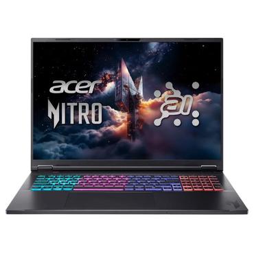 Acer Nitro 18 AI AMD AN18-61-R7GF AMD Ryzen AI 7 PRO 350 Laptop 45,7 cm (18") WQXGA 16 GB DDR5-SDRAM 1 TB SSD NVIDIA GeForce RTX 5060 Wi-Fi 6E (802.11ax) Windows 11 Home Tysk Sort