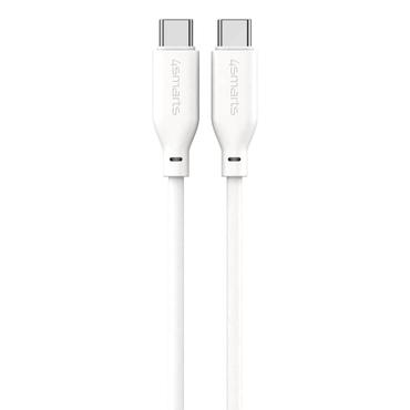 4Smarts USB-C / USB-C Silikon-Kabel High Flex 60W 1,5m - wei&szlig;