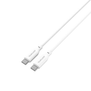 4Smarts USB-C / USB-C Silikon-Kabel High Flex 60W 1,5m - wei&szlig;