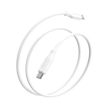 4Smarts USB-C / USB-C Silikon-Kabel High Flex 60W 1,5m - wei&szlig;