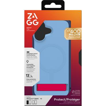 ZAGG Sedona Snap Kickstand mobiltelefon etui 16 cm (6.3") Cover Bl&aring;
