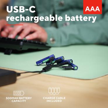 Trust 25671 husholdningsbatteri Genopladeligt batteri AAA