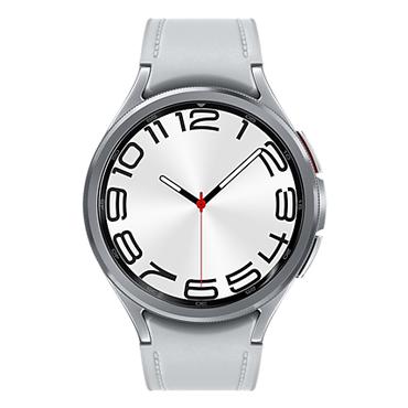 Samsung Galaxy Watch6 Classic SM-R960NZSADBT Smartwatch og sportsur 3,81 cm (1.5") OLED 47 mm Digital 480 x 480 pixel Berøringsskærm Sølv Wi-Fi GPS (satellit)