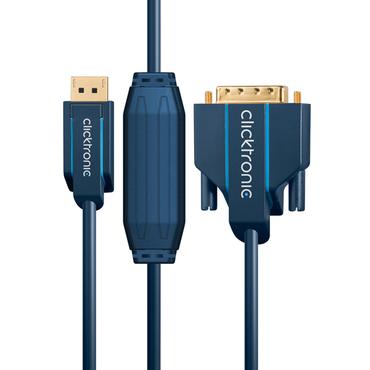 Clicktronic DisplayPort/DVI Adapter Cable 1m