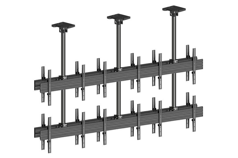 Multibrackets M Pro MBC3X2U2 monteringssats - för 12 LCD-bildskärmar - svart