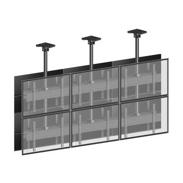 Multibrackets M Pro MBC3X2U2 monteringssats - för 12 LCD-bildskärmar - svart
