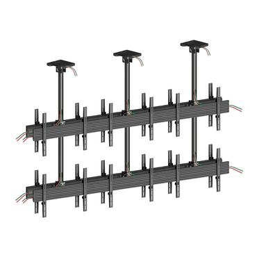 Multibrackets M Pro MBC3X2U2 monteringssats - för 12 LCD-bildskärmar - svart