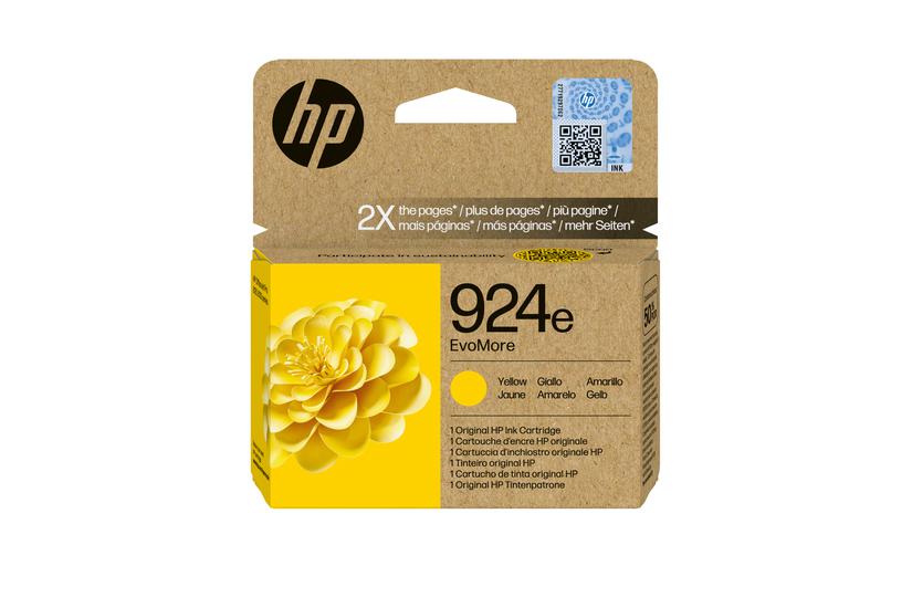 HP Original 924e EvoMore-blækpatron, gul