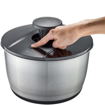 Gefu PUSH IT Salatschleuder Edelstahl