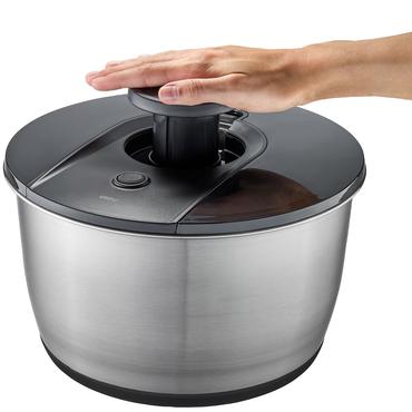 Gefu PUSH IT Salatschleuder Edelstahl