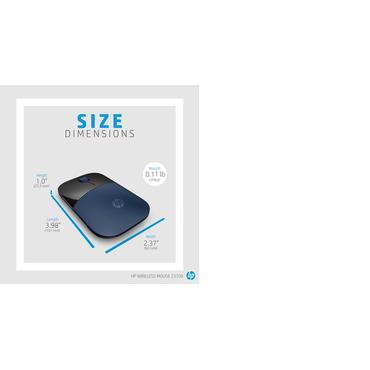 HP Z3700 Blue Wireless Mouse