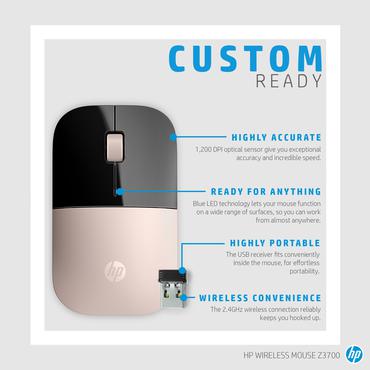 HP Z3700 Blue Wireless Mouse