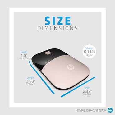 HP Z3700 Blue Wireless Mouse