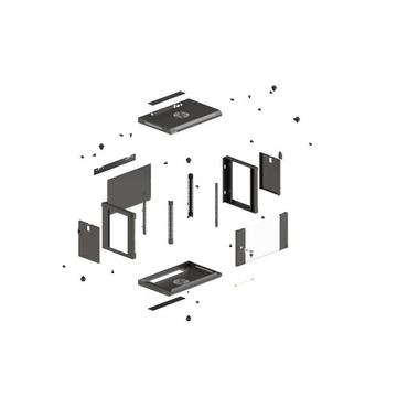 !Szafa wiszaca 19'' 9U   czarna     WF03-5309-10