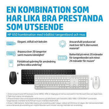 Hp 650 Wireless Keyboard And M