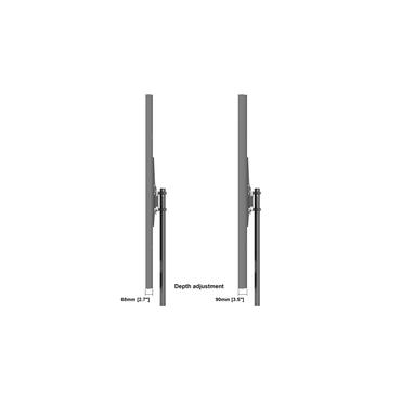 Multibrackets M Pro Series h&ouml;lje - Smal - f&ouml;r LCD-display - dual pole - svart