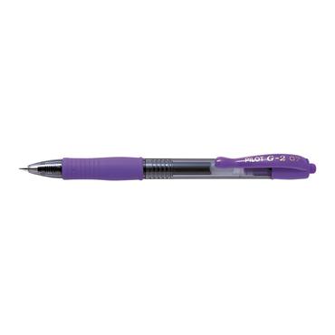 Pilot G-2 Optrækkelig gel pen Violet 1 stk