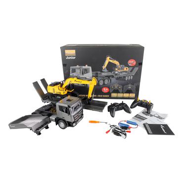 Amewi 2-in-1 Tieflader/Bagger-Set G836E/G041E 1:24 RTR