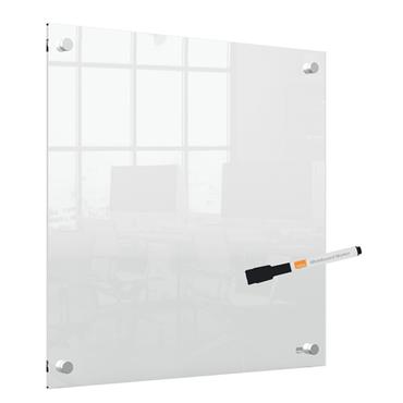 Nobo transparent akryl mini whiteboard v&aelig;gmonteret 450x450mm