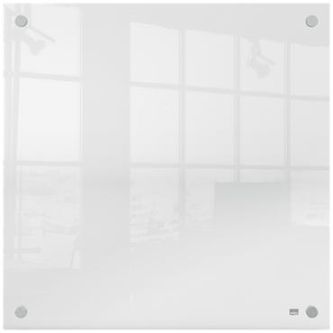 Nobo transparent akryl mini whiteboard v&aelig;gmonteret 450x450mm