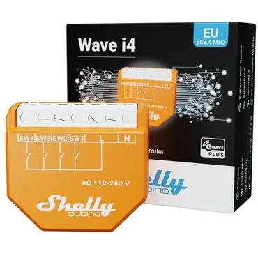 Shelly Qubino Wave i4 Intelligent kontakt Orange