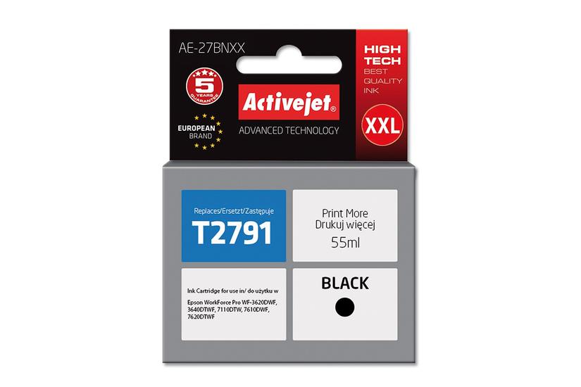 Activejet AE-27BNXX Ink (erstatning Epson 27XXL T2791; Supreme; 55 ml; sort)