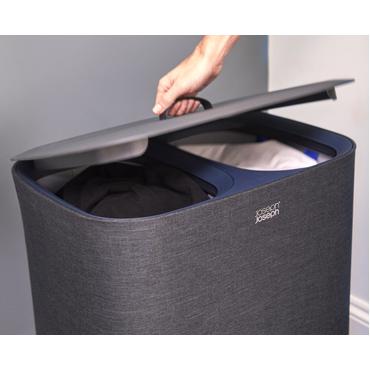 Joseph Joseph 50004 vasketøjskurv 90 L Rektangulær Bomuld, Polyester Sort