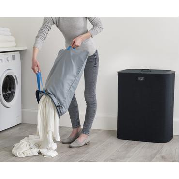 Joseph Joseph 50004 vasketøjskurv 90 L Rektangulær Bomuld, Polyester Sort