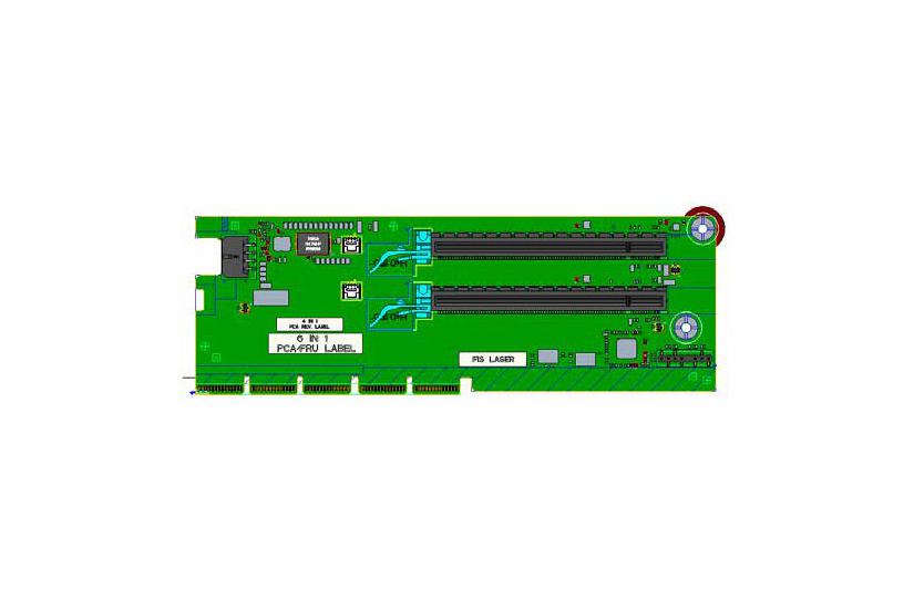 HPE x16/x16 Slot 1/2 Secondary Riser Kit - kort f&ouml;r stigare
