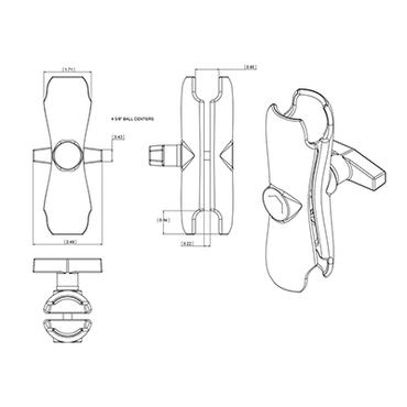 RAM Mounts RAM-201U monteringssæt