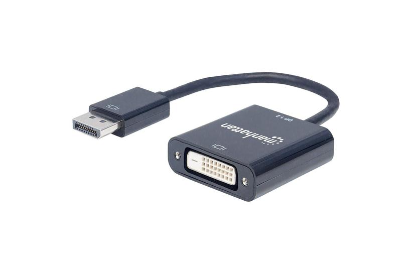 Manhattan 152228 videokabel adapter 0,23 m DisplayPort DVI-D Sort