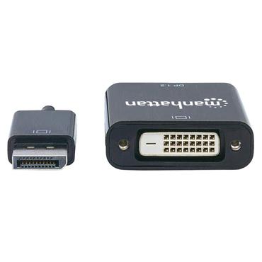 Manhattan 152228 videokabel adapter 0,23 m DisplayPort DVI-D Sort