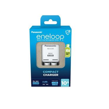 Panasonic eneloop Basic BQ-CC50 batteriladdare - 2 x AA-typ - NiMH - Eurokontakt