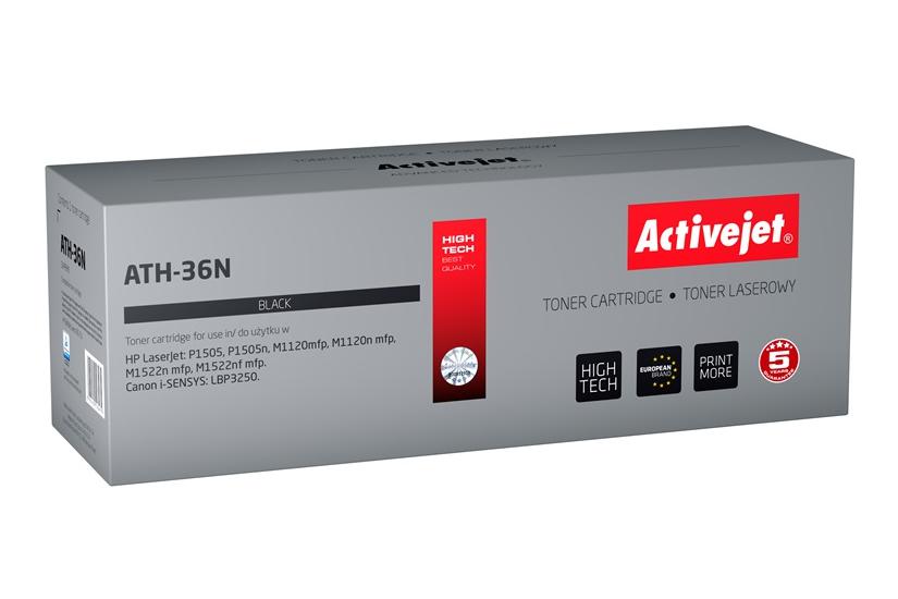 Activejet ATH-36N (erstatning HP 36A CB436A, Canon CRG-713; Supreme; 2000 sider; sort)