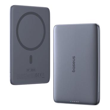 Baseus PicoGo Ultra-Slim 5000 mAh Trådløs opladning Grå