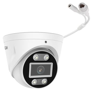 Foscam FNA108E-T4-2T Video-Überwachungssystem Weiß 4x 4K PoE Dome Kamera, 1x 8-Kanal NVR