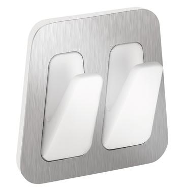 TESA 59785-00000-00 h&aring;ndkl&aelig;deholder & ring H&aring;ndkl&aelig;dekrog Indend&oslash;rs Rustfrit st&aring;l, Hvid