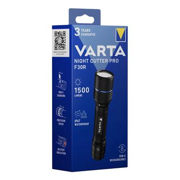Varta Taschenlampe Aluminium F30R mit Akku