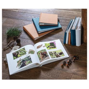 Hama Jumbo Wrinkled blau   30x30 80 wei&szlig;e Seiten             7609