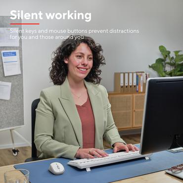 ODY II WL KEYBOARD MOUSE WHT US