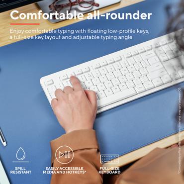 ODY II WL KEYBOARD MOUSE WHT US