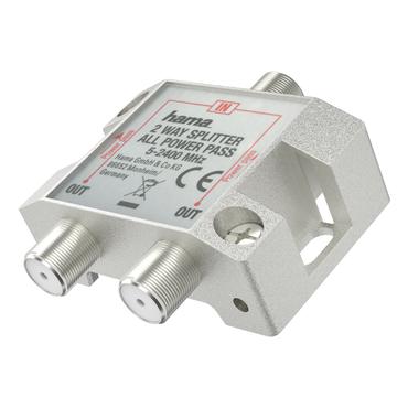 Hama 00205231 kabelsplitter eller -samler Kabelfordeler Sølv